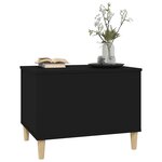 vidaXL Table basse Noir 60x44 5x45 cm Bois d'ingénierie