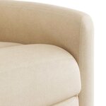vidaXL Fauteuil inclinable beige tissu microfibre