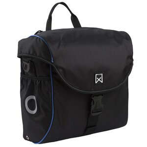 Willex sacoche de vélo 19 l noir et bleu 16002