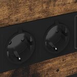 vidaXL Cabinet de chevet Chêne fumé 40 x 31 x 60 cm Bois d'ingénierie