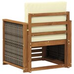 vidaXL Sofa de milieu extérieur Naturel