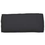 vidaXL Coussin pour assise / dossier de palette Noir 120 x 50 x 12 cm