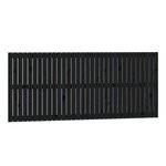 vidaXL Tête de lit murale Noir 204x3x90 cm Bois massif de pin