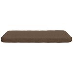 vidaXL Coussins de siège 4 Pièces Marron 40 x 40 x 3 cm tissu