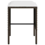 vidaXL Ensemble de canapés en L 5Pièces et coussins résine tressée marron