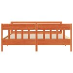 vidaXL Cadre de lit sans matelas cire marron 180x200cm bois pin massif