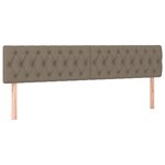 vidaXL Cadre de lit sans matelas taupe 120x190 cm tissu