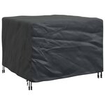 vidaXL Housse pour mobilier d'extérieur Noir 113 x 113 x 73 cm 210D