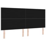 vidaXL Tête de lit avec tête de lit Gris foncé 200 cm tissu
