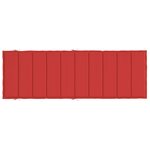 vidaXL Coussin de chaise longue rouge 186x58x4 cm tissu oxford