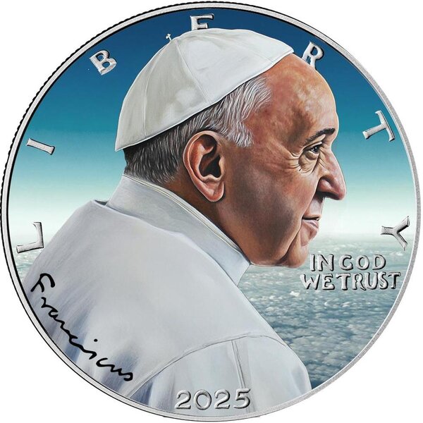Pièce de monnaie en Argent 1 Dollar g 31.1 (1 oz) Millésime 2025 FRANCISCUS