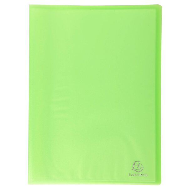 Protège-documents En Polypropylène Semi Rigide Chromaline 60 Vues - A4 - Vert - X 12 - Exacompta