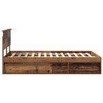 vidaXL Cadre de lit Bois ancien 120 x 190 cm Bois d'ingénierie