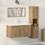 vidaXL Ensemble de meubles salle de bain 3 Pièces bois d'ingénierie