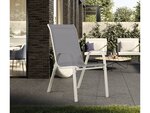 Fauteuil jardin Textilène "Cordoba" - Phoenix - Gris clair - Lot de 2