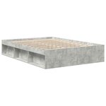 vidaXL Cadre de lit sans matelas gris béton 120x200 cm