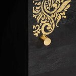 vidaXL Buffet avec étagère Noir 80 x 33 x 75 cm Bois de mangue massif