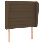 vidaXL Sommier à lattes de lit avec matelas Marron foncé 80x200 cm