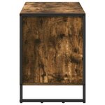 vidaXL Meuble TV Chêne Fumé 100 x 36 x 49 5 cm Bois d'ingénierie