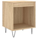 vidaXL Tables de chevet 2 Pièces chêne sonoma 40x35x50 cm bois ingénierie