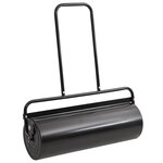 vidaXL Rouleau à gazon de jardin à tirer et colliers d'aérateur 63 L fer acier