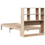 vidaXL Lit bibliothèque sans matelas 90x190 cm bois de pin massif