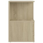 vidaXL Table de chevet chêne sonoma 35x35x55 cm bois d'ingénierie