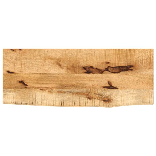 vidaXL Dessus de table 90x20x3 8 cm bord vif bois massif manguier brut