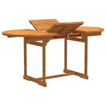vidaXL Ensemble à manger de jardin 5Pièces bois d'acacia solide textilène