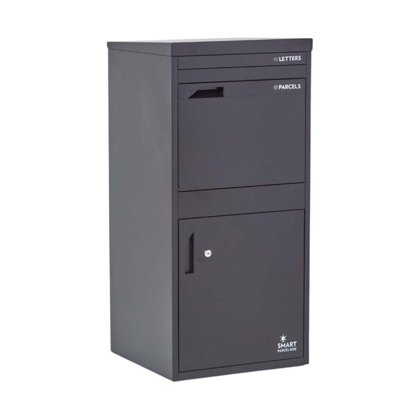 Boîte à colis Extra Large Noir 2 portes Acier galvanisé SMART PARCEL BOX™
