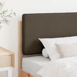 vidaXL Tête de lit capitonnée Marron et Taupe 75 cm Pin massif