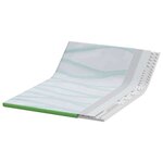 vidaXL Coussins de Matelas Blanc et vert 160 x 200 cm