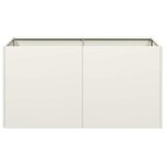 vidaXL Jardinière blanc 80x40x40 cm acier laminé à froid