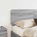 vidaXL Tête de lit Gris Sonoma 135 cm Bois d'ingénierie