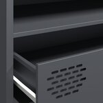 vidaXL Meuble TV anthracite 202x39x43 5 cm acier laminé à froid