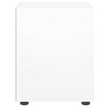 vidaXL Table de chevet VISNES blanc 45x40x50 cm bois d'ingénierie