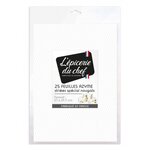 25 feuilles azyme blanches spécial nougat