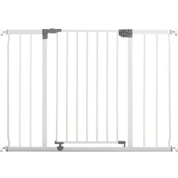Barrière de sécurité large LIBERTY - Par pression - 99/105 5 x 75 cm - Blanche