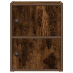 vidaXL Bibliothèque chêne fumé 40x24x52 cm bois d'ingénierie