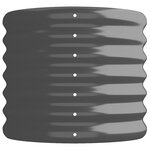 vidaXL Lit surélevé de jardin Acier enduit de poudre Anthracite