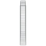 vidaXL Panier de gabions arqué 200x30x200/220 cm Fer galvanisé