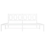 vidaXL Cadre de lit métal sans matelas et tête de lit blanc 183x213 cm