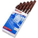 Marqueur Permanent 2200C Corps Aluminium Marron 1-5 mm x 10 EDDING