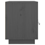 vidaXL Tables de chevet 2 Pièces Gris 40x34x45 cm Bois de pin massif