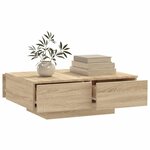 vidaXL Table basse chêne sonoma 90x60x31 cm bois d'ingénierie