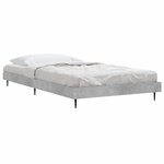 vidaXL Cadre de lit sans matelas gris béton 90x190 cm