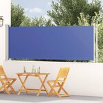 vidaXL Auvent latéral rétractable de patio 117x600 cm Bleu