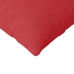 vidaXL Coussins de canapé 2 Pièces Rouge 145 x 40 cm tissu
