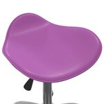 vidaXL Chaise de salle à manger pivotante Violet Similicuir