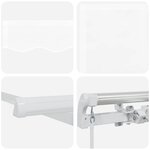 vidaXL Auvent Blanc 300 x 250 x 165 cm Polyester